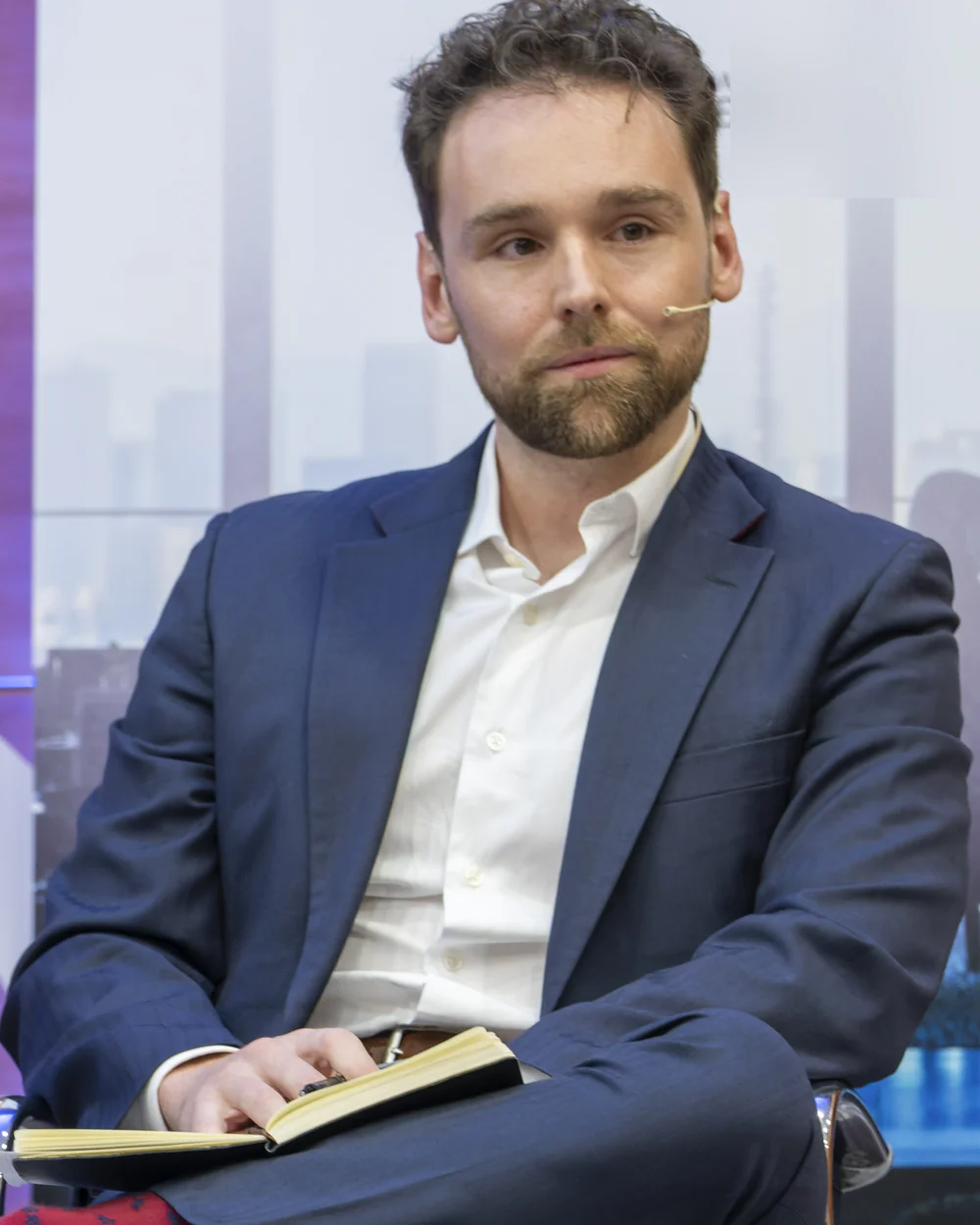 Carlos Pascual Adell, founder of The Beacon Holding, at a round-table discussion